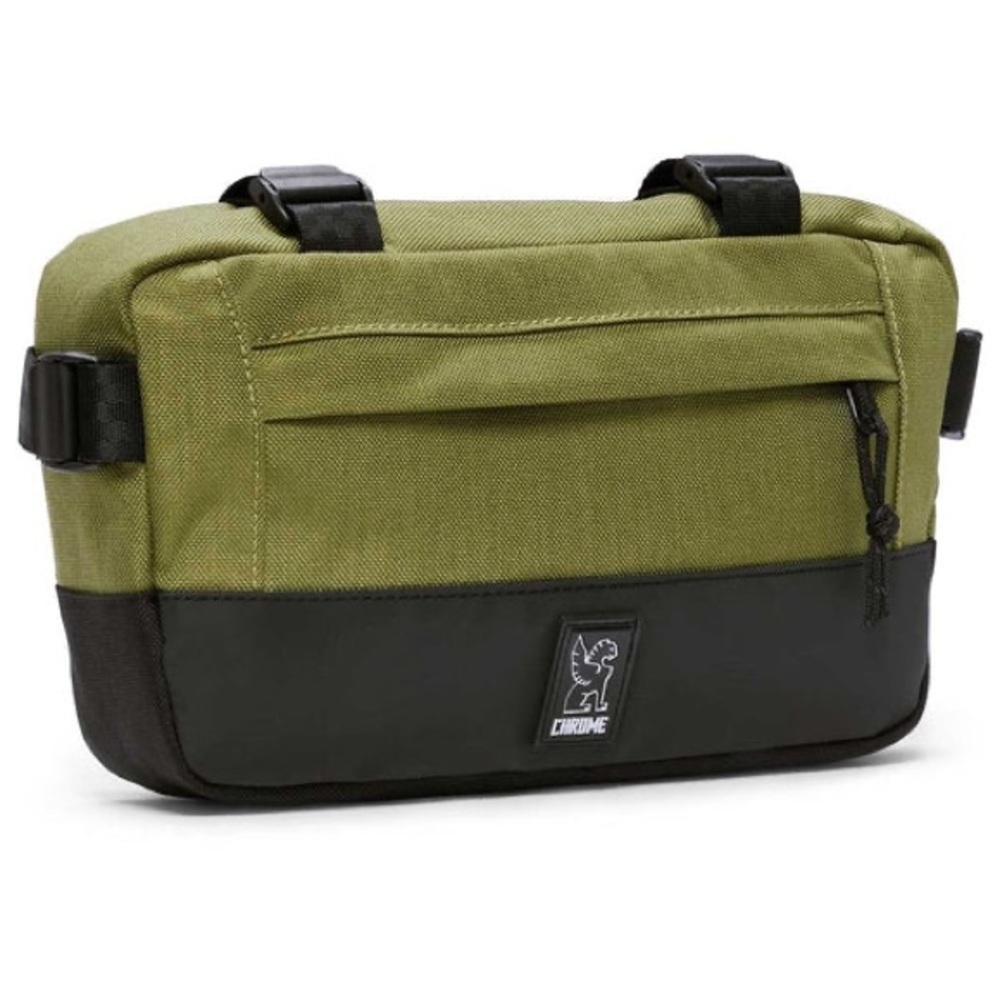 Chrome Small Olive Green Belt Bag with Front Pocket